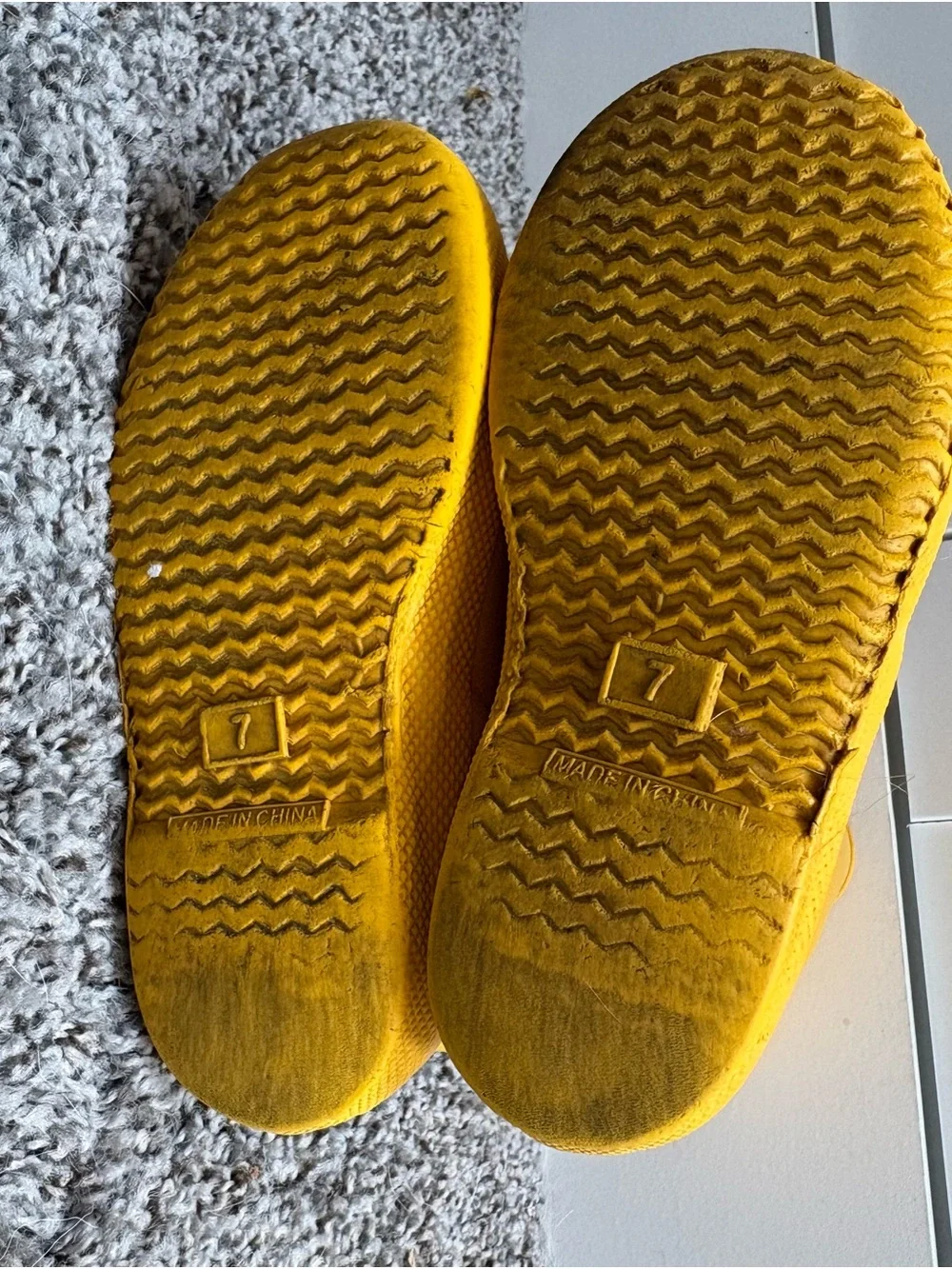 Hunter Waterproof Yellow Pull On Rain Boots- Toddler Size 7c